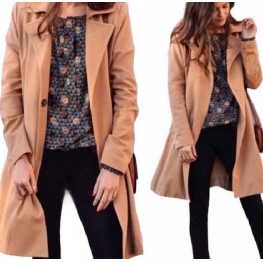 Cabi Love Carol Casablanca Trench Coat Style 3037 Tan‎ Size Small